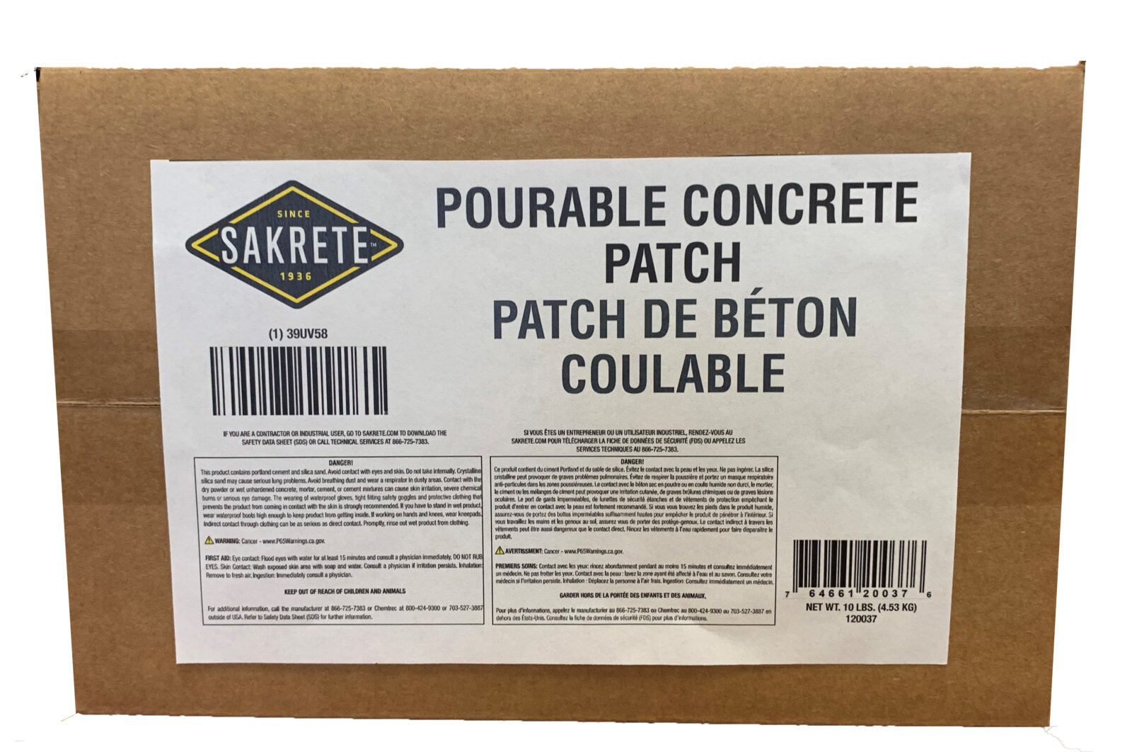 Sakrete Pourable Concrete Patch Tcc Materials