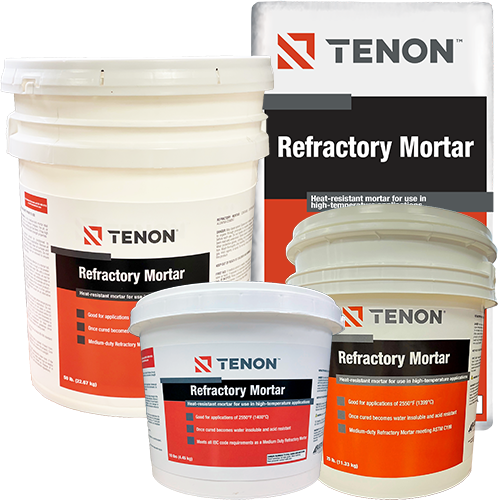 Tenon Refractory Mortar Group (all 4) 2023